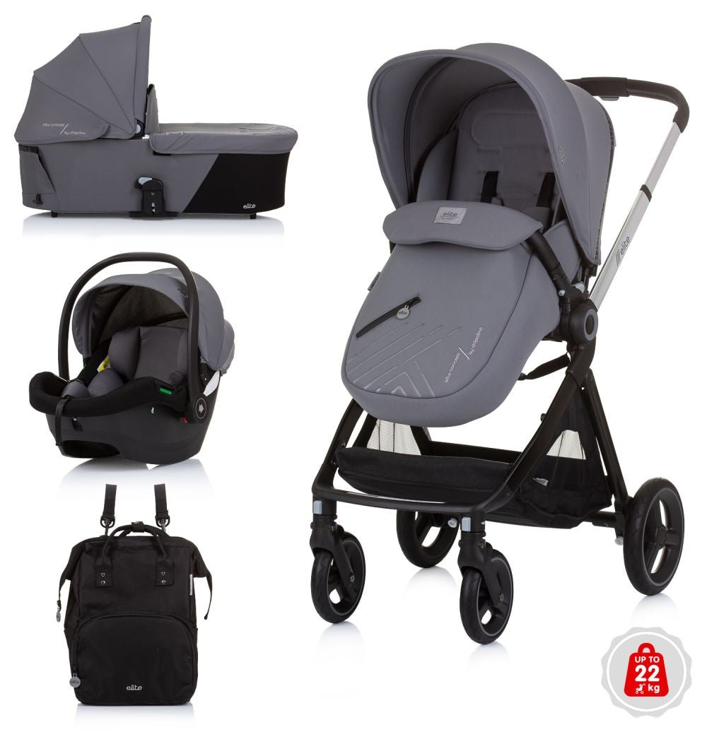 Carrito De Bebé Trío Elite Hasta 22 Kg Granite_0