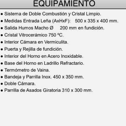 BRICOSOL Estufa de leña rincón con horno envolvente en acero inox FM Modelo M-106 R_1