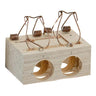 Trampa Ratones Madera 2 Agujeros Ø 28 Mm.