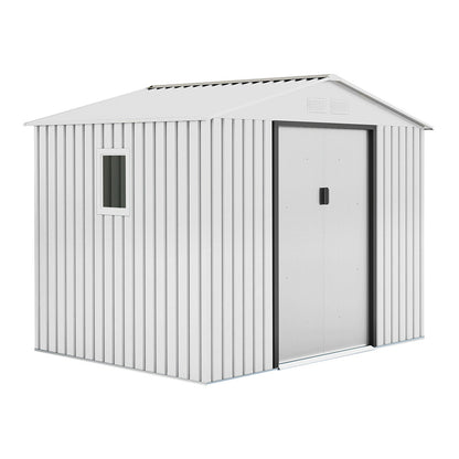 Caseta Metálica High Door Mallorca Blanco - Espacio Y Estilo 2,77x2,12x1,91 M / Multicolor_0