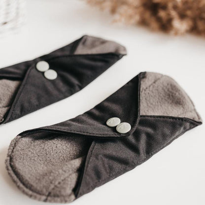 Pack de 5 pensos higiénicos de bambu reutilizáveis ​​Bambaw, fluxo médio