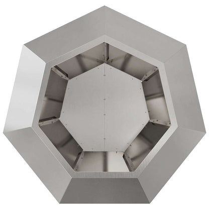 Jardinera Plateado 75 X 75 X 60 Cm Acero Inoxidable_5