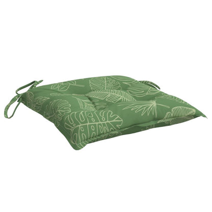 Vidaxl Cojines Para Silla 6 Uds Tela Estampado De Hojas 40x40x7 Cm_3