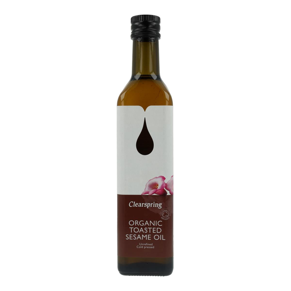 Óleo de sésamo torrado biológico Clearspring, 500 ml