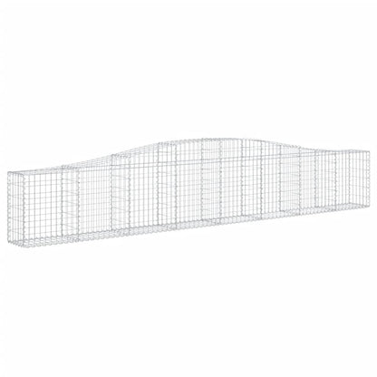 Cestas De Gaviones 4 Uds Forma De Arco Hierro 400x30x60/80 Cm_2