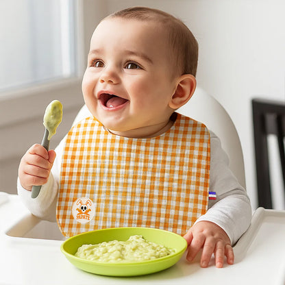 Babero De Algodón Orgánico Vichy_1