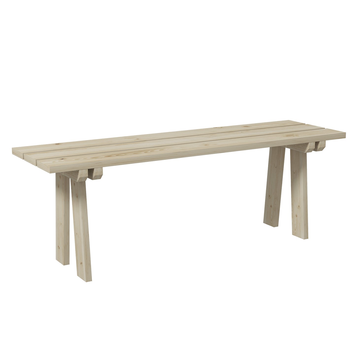 Outsunny Banco De Madera De 2 Plazas Carga 220 Kg 130x38x45 Cm Natural_0