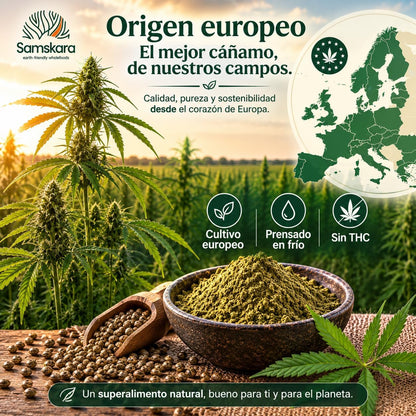 Proteína De Cáñamo Bio - 5kg | Proteína Vegetal Ecológica Vegana Para Batidos Y Repostería, Sin Azúcares Añadidos_3