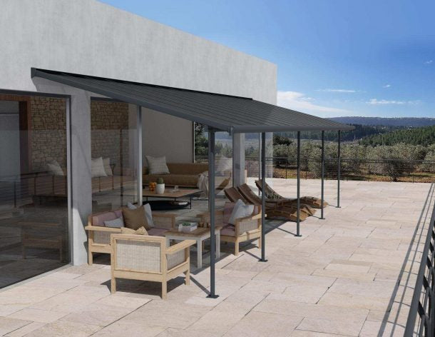 Pérgola anexa Capri 299x860 cm cinzento Canopia da Palram 