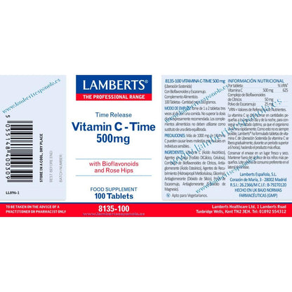 Vitamina C 500 mg Libertação prolongada