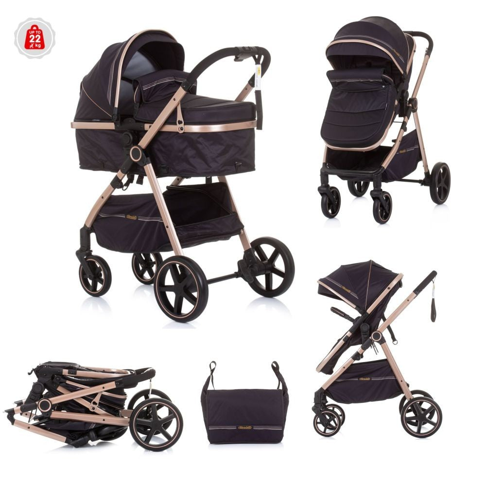 Carrito De Bebé Duo Convertible Misty Hasta 22 Kg Ebony_0