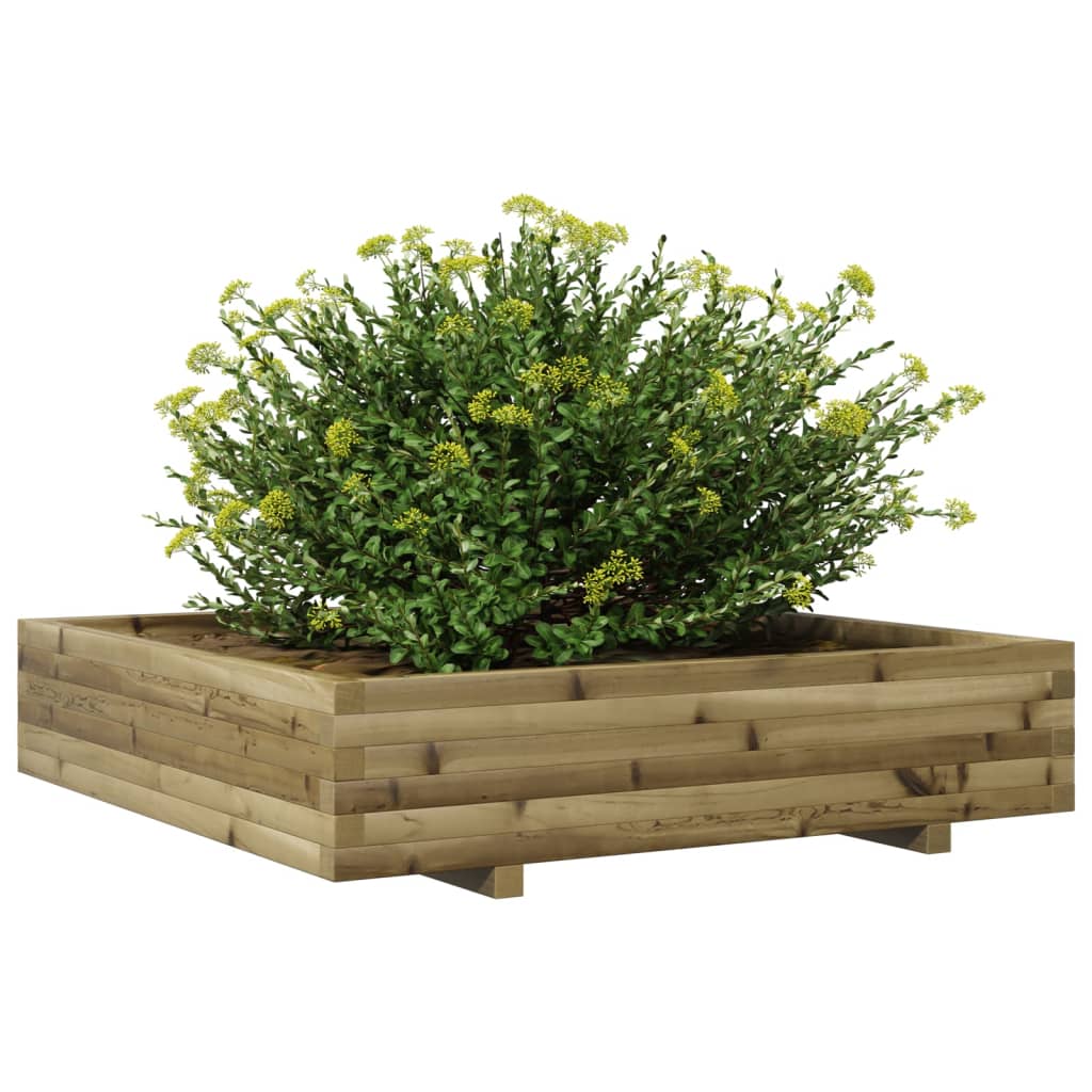 Jardinera Madera De Pino Impregnada 110x110x26,5 Cm_3