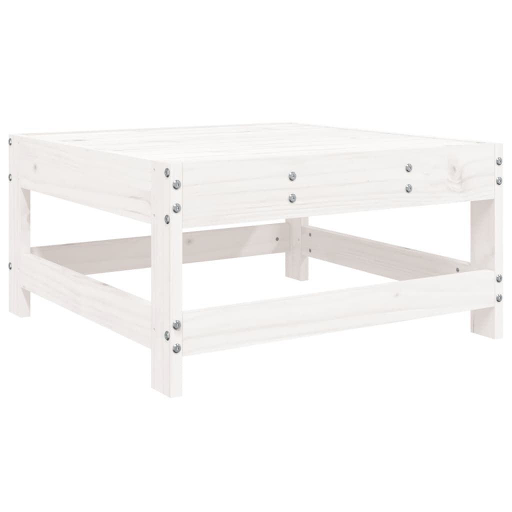 Vidaxl Juego De Muebles De Jardín 6 Piezas Madera Maciza Pino Blanco_4