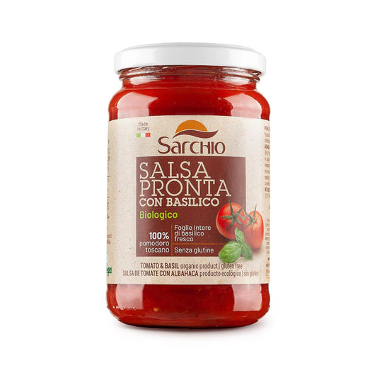 Molho de tomate e manjericão Sarchio 340 g