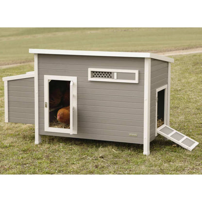 Kerbl Gallinero Eco Barney Plástico Gris Y Blanco 137x73x83 Cm_4