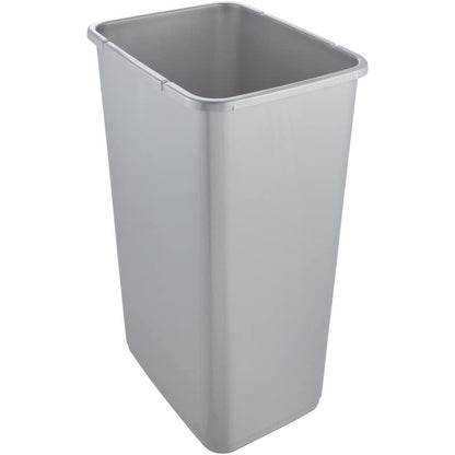 Cubo De La Basura Premium Con Tapa Abatible, Tacto Suave, 45 L, Magne, Plateado