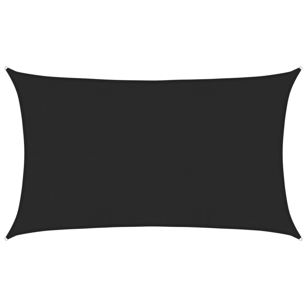 Vidaxl Toldo De Vela Negro Hdpe 160 G/m² 5x8 M_0