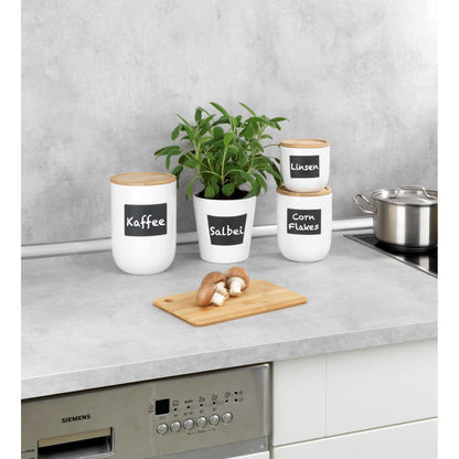 Pote Waia com tampa e zona para escrever