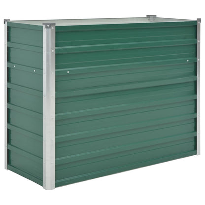 Arriate De Jardín De Acero Galvanizado Verde 100x40x77 Cm_0