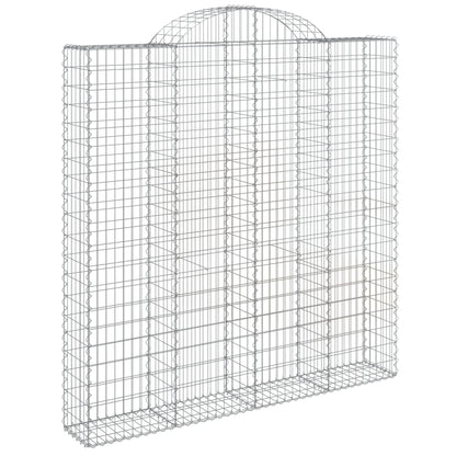 Cestas De Gaviones 5 Uds Forma De Arco Hierro 200x30x200/220 Cm_2