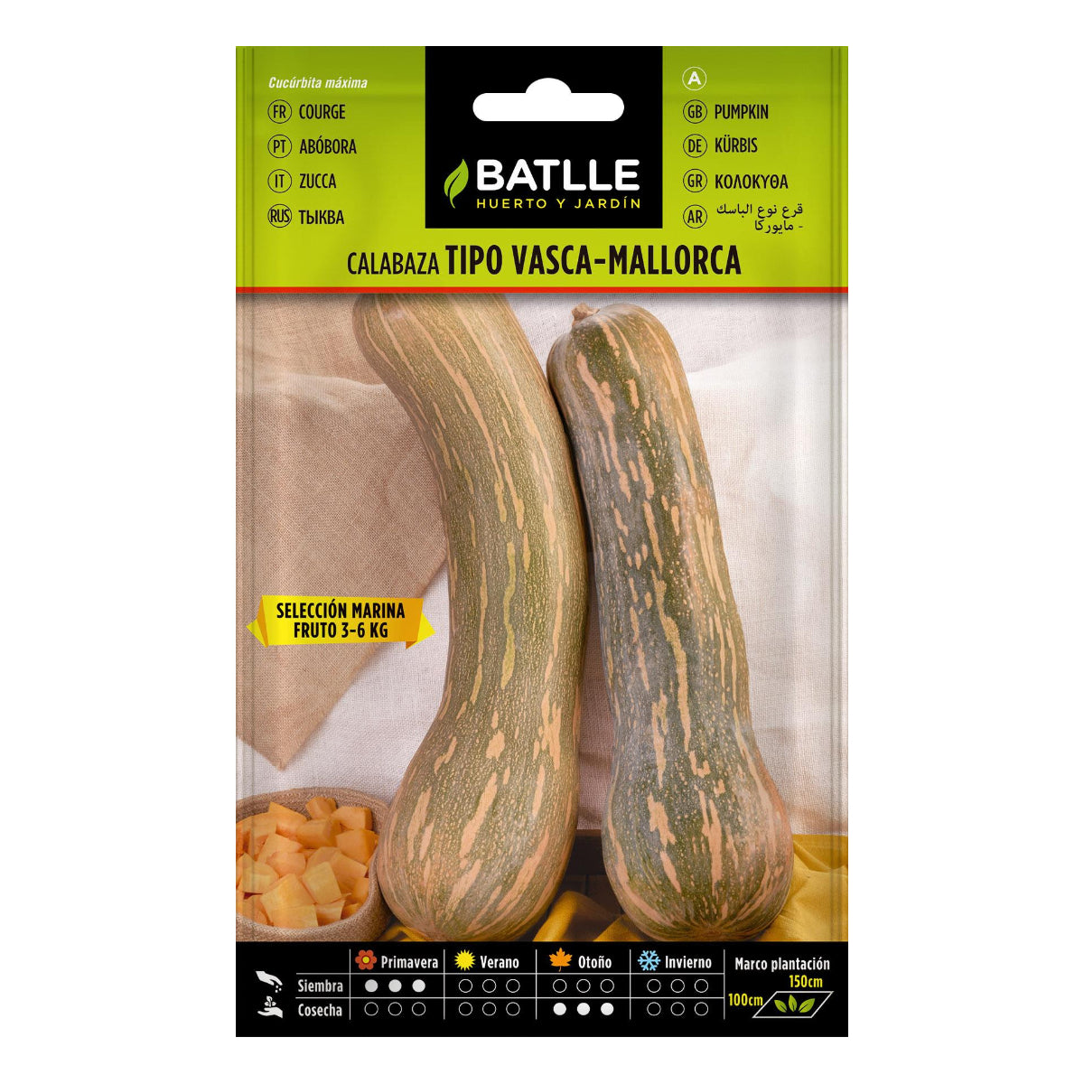 Sementes de Abóbora Basco-Maiorca, Marina Batlle Selection