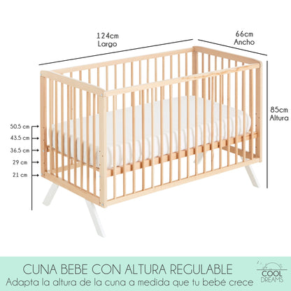 Cuna De Bebe Koala 120x60 Con Kit Colecho Incluido. Seguridad, Comodidad Y Versatilidad Para El Descanso De Tu Bebé._5