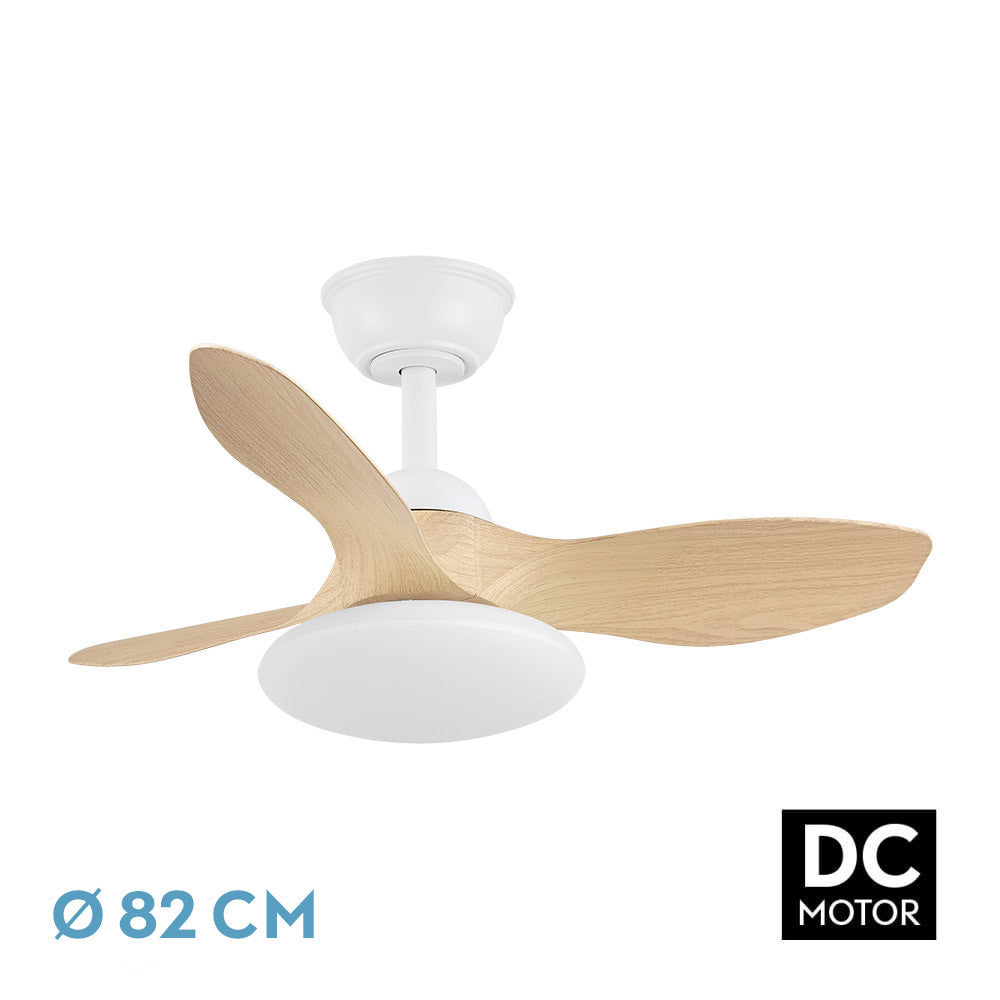 Ventilador Dc Paramo 36w 2880lm Blanco/haya 3asp 82d 3000k,4500k,6000k,remoto+tempor+memoria_0