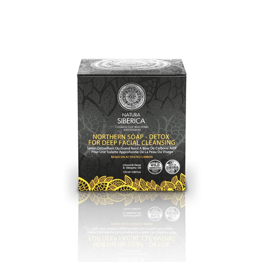 Natura Sibérica Sabonete Nordic Detox Preto 120 ml