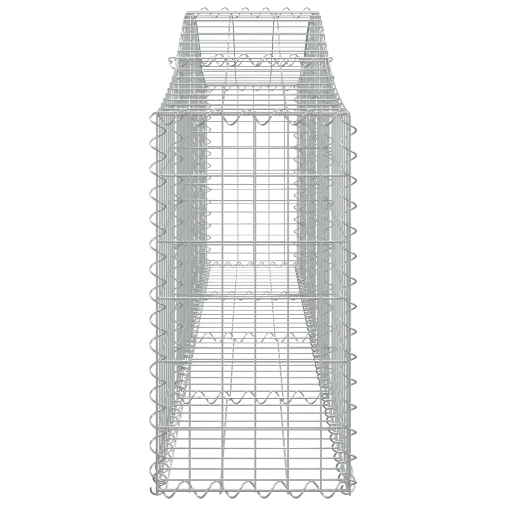 Cestas De Gaviones 4 Uds Forma De Arco Hierro 200x30x60/80 Cm_4