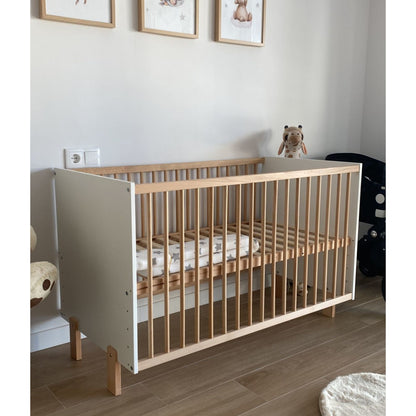 Cuna 120x60 Umami Colecho Para Unirla A La Cama Con Seguridad, Ruedas Incluidas. Con Normativa Europea Y Pintura Al Agua_4