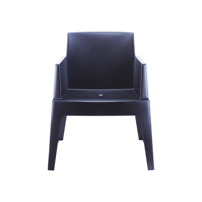 Siesta Exclusive Pack De 2 Sillones Para Exterior Box Gris Negro_1