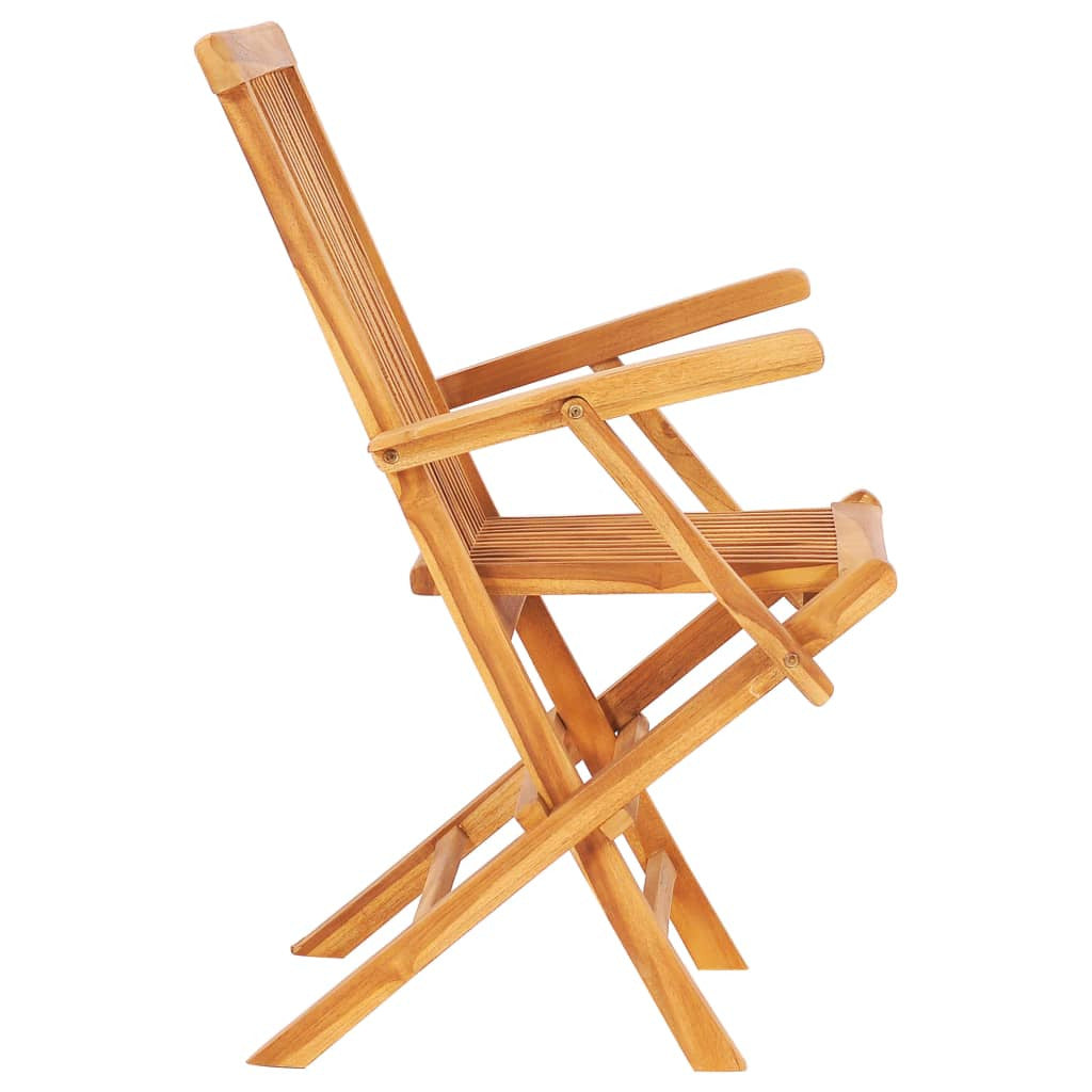 Vidaxl Set Comedor De Jardín Plegable 7 Piezas Madera Maciza De Teca_3