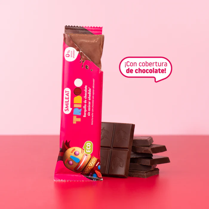 Embalagem de 6 barras de bolacha cobertas com chocolate Triboo - Smileat