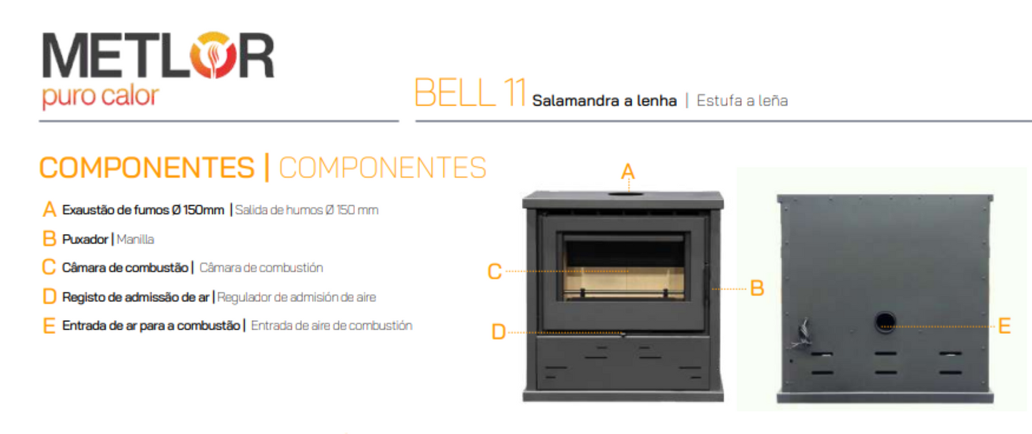 Estufa De Leña Metlor Modelo Bell 11_3