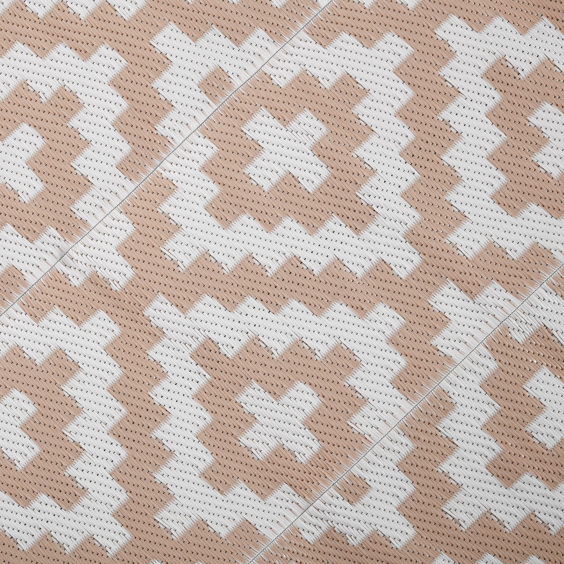 Outsunny Alfombra De Exterior 182x274 Cm Con Patrón Geométrico De Rombos_3
