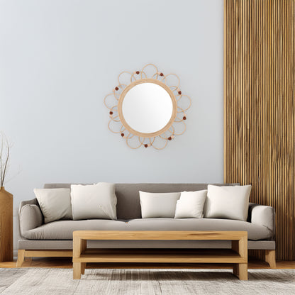 Wellhome Espejo De Ratán Campagne D.38cm_2