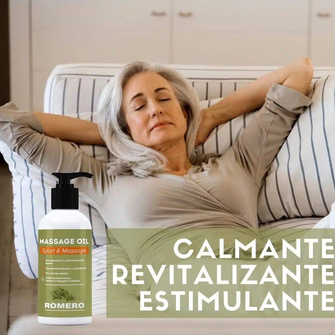 QKnatur - Aceite Para Masaje de Romero 250ml - Alto Contenido En Aceite Esencial De Romero Y Harpagofito_2