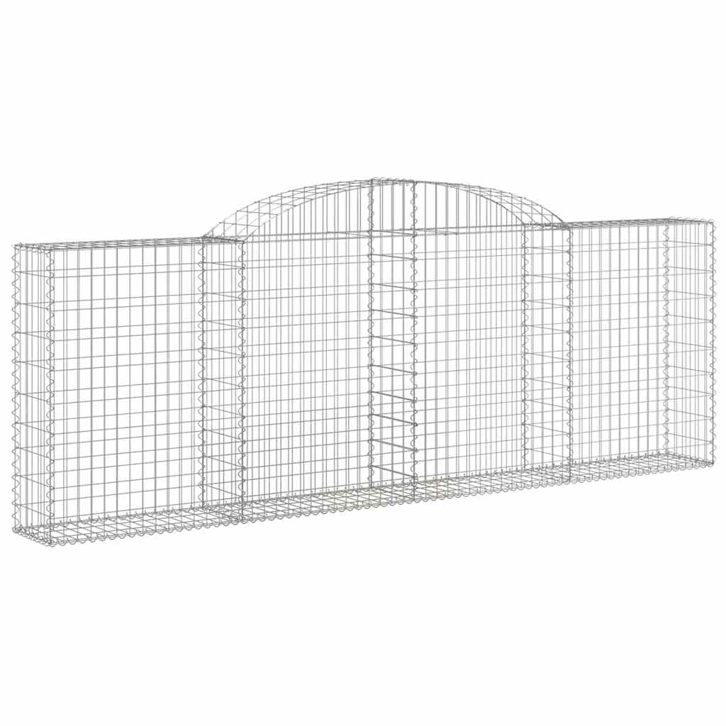 Cestas De Gaviones 8 Uds Forma De Arco Hierro 300x30x100/120 Cm_2