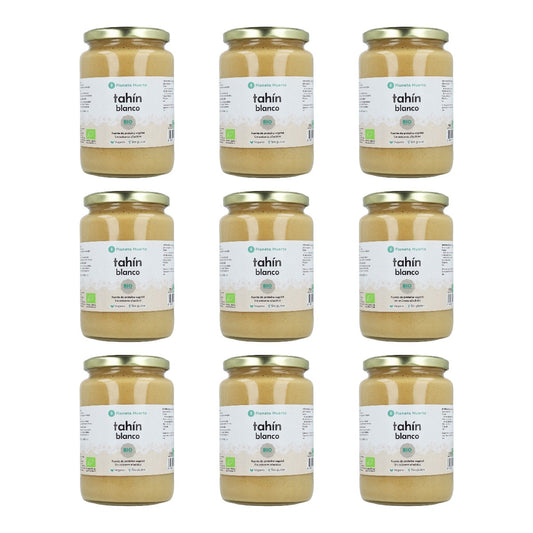 Pack 9x Tahin de sésamo blanco ECO Planeta Huerto 350g