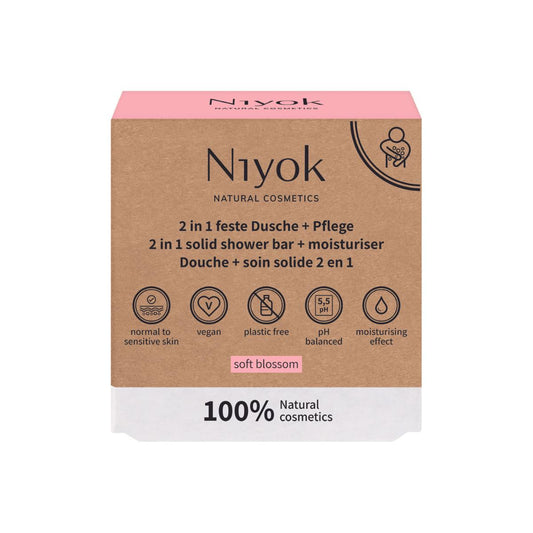 Niyok Soft Bolssom Produto de Limpeza Corporal com Loção 80g