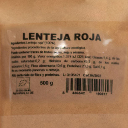 Lentilhas vermelhas Naturgreen, 500 g