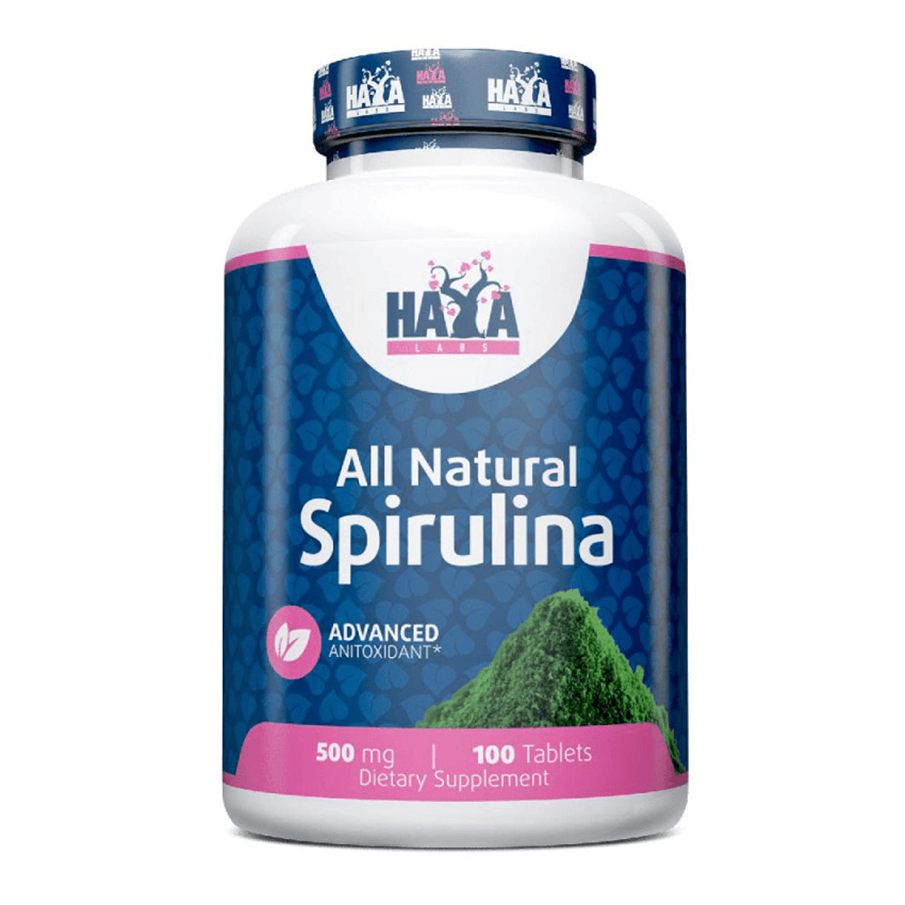 Espirulina Natural 500mg - 100 Tabletas Vegetales - Espirulina - Haya Labs_0