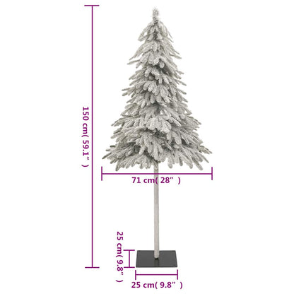 Vidaxl Árbol De Navidad Artificial Con 150 Leds Bolas Y Nieve 150 Cm_2