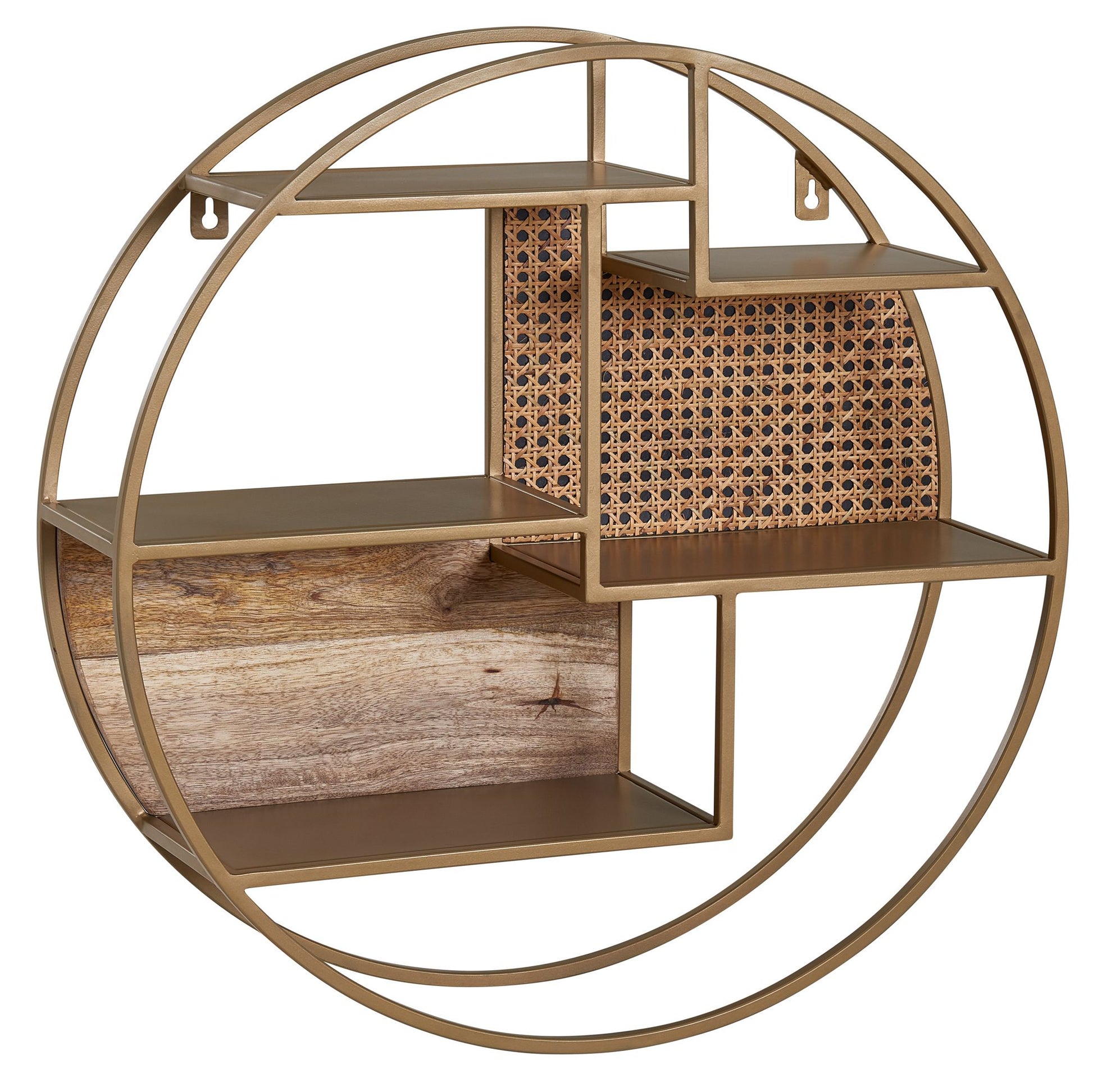 Estante De Pared Rattan 62x62x17 Cm_0