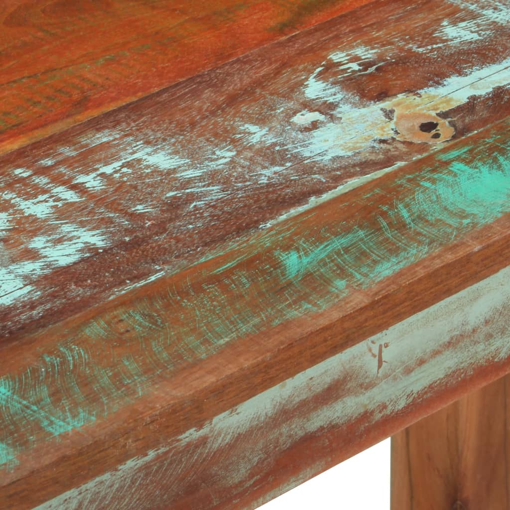 Mesa Consola De Madera Maciza Reciclada 110x35x76 Cm_3