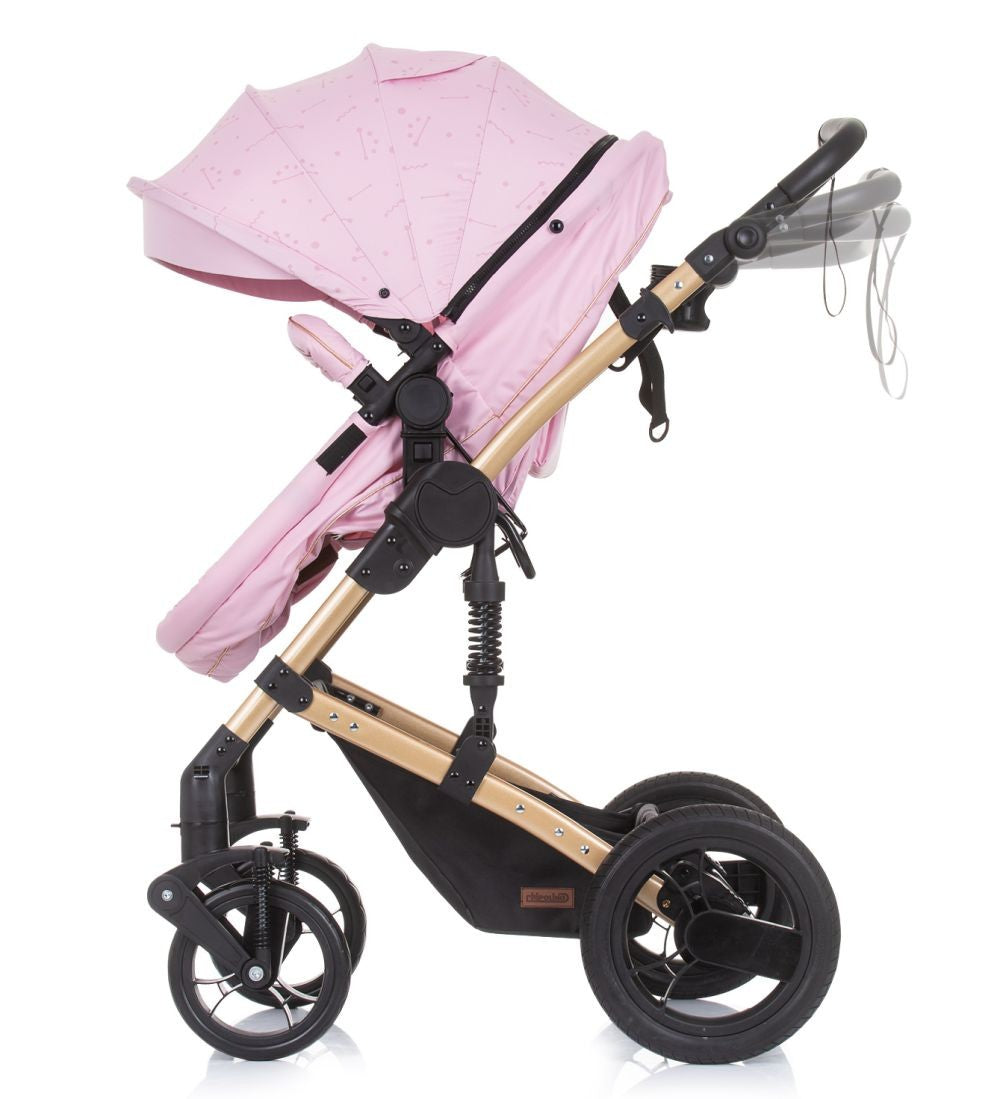 Carrito De Bebé Camea Trío Convertible Con Bolso Rose Water_2