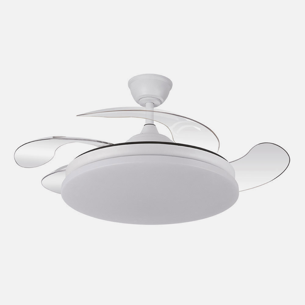 Ventilador Dc Tridente 59w Blanco 4aspas Desp.107d 6980lm Reg.intensidad Remoto+temporizador+memoria 3000-4000-6000k_2