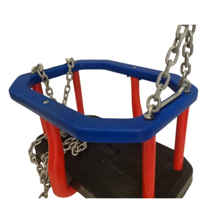 Asiento De Bebe De Caucho Con Cadenas Inox Masgames Classic._4