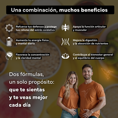 Cúrcuma Con Pimienta Negra + Multivitaminas Con Ginseng. Sevens Nutrition. Antiinflamatorio Y Vitalidad_2
