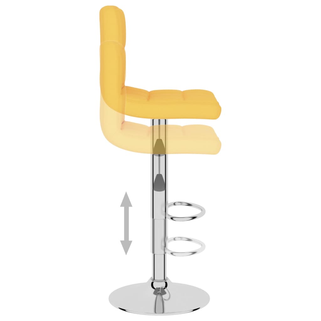 Taburete De Cocina De Tela Amarillo Mostaza_4